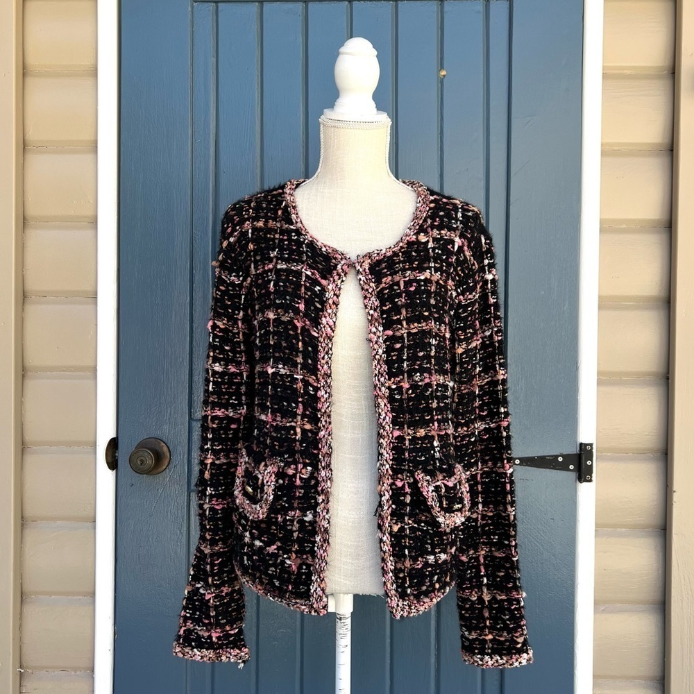 Anthropologie Sioni Boucle Tweed Multicolor
Cardigan Women’s Size L